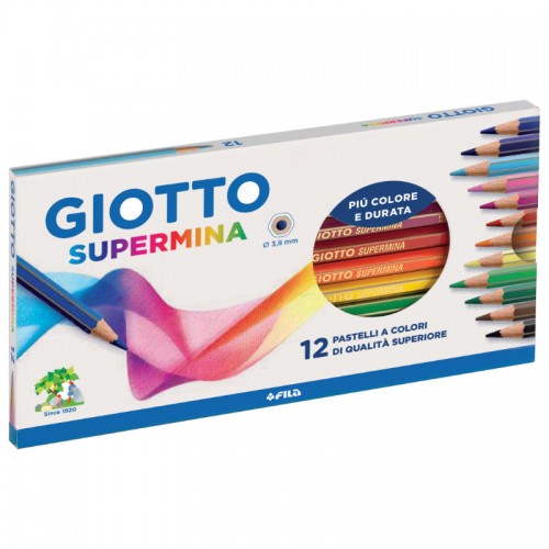 Pastelli Giotto Supermina 12 pezzi