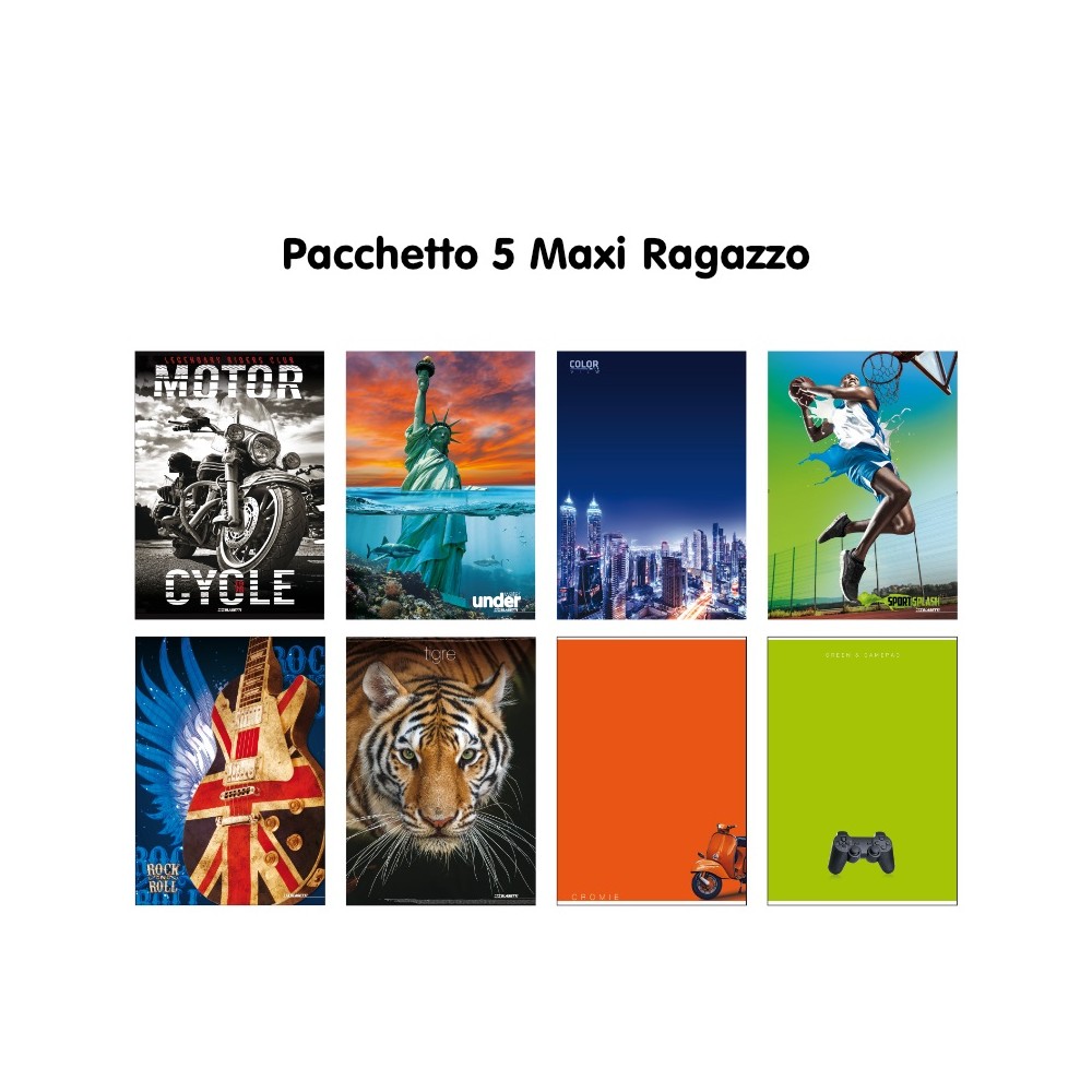 Maxi C pacco 5 pezzi copertine Ragazzo