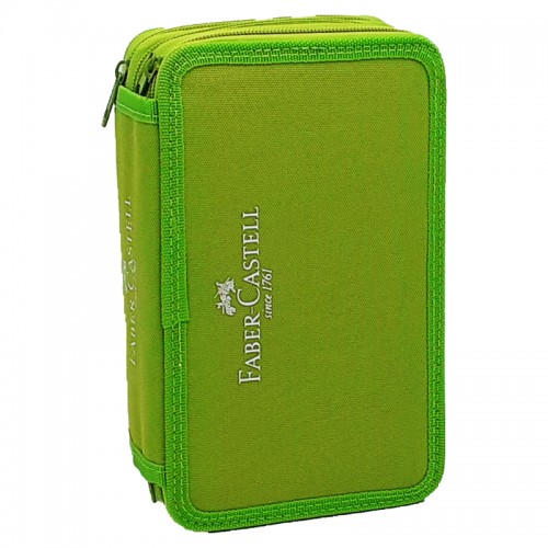 Astuccio 3 cerniere Faber Castell Verde